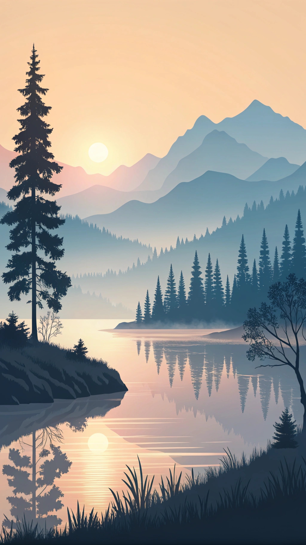 Still Lake Morning theme preview in Pure Wake